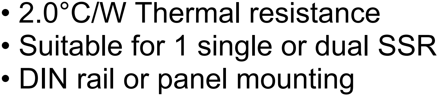 גוף קירור לממסרים מצב מוצק CRYDOM SSR HS201DR